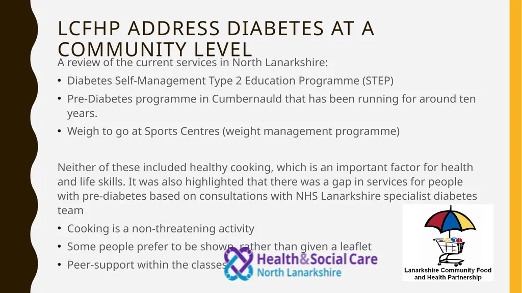 Lanarkshire community food & health partnership - slide 18 of 32