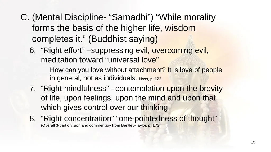 An Introduction to Buddhism Jim Sutherland, PhD, - slide 15 of 50