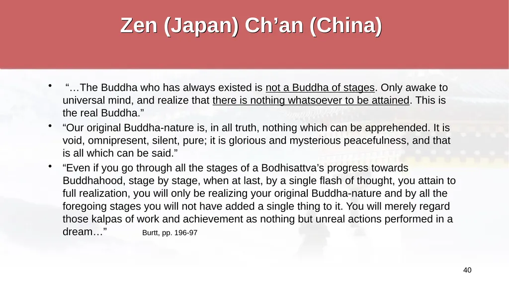 An Introduction to Buddhism Jim Sutherland, PhD, - slide 40 of 50