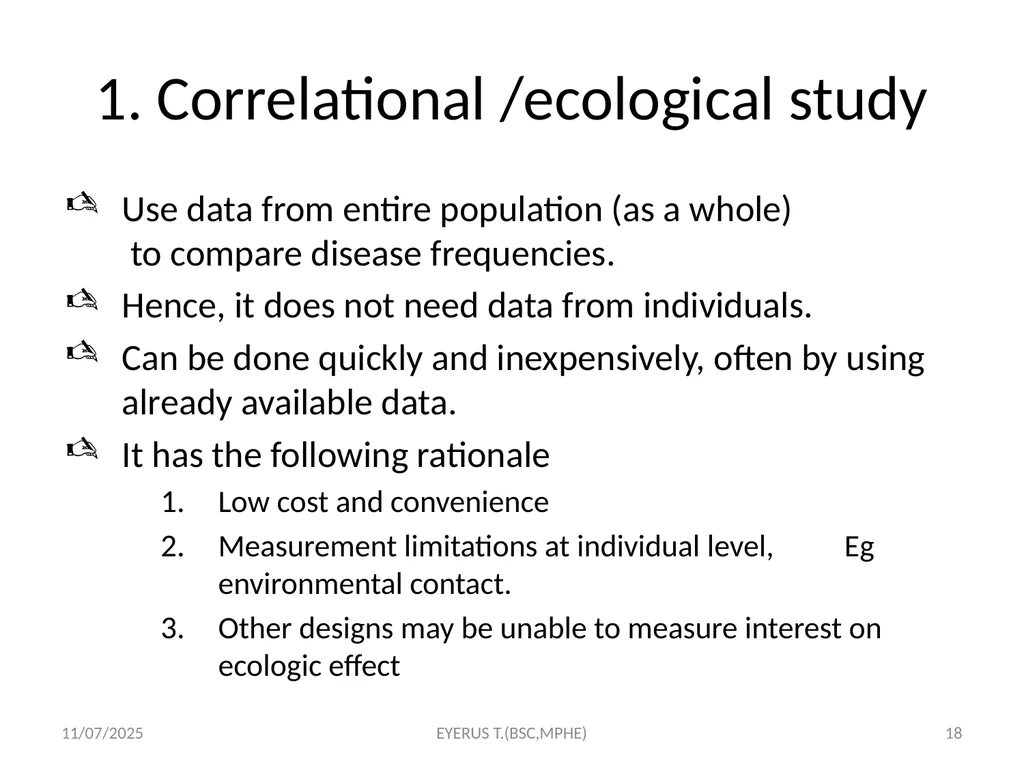 Epidemiological study designs 5/17/2020 EYERUS - slide 18 of 232