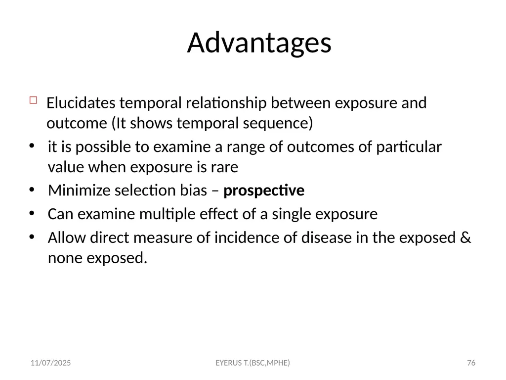 Epidemiological study designs 5/17/2020 EYERUS - slide 76 of 232