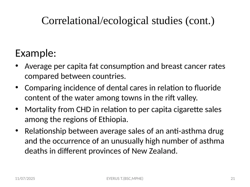 Epidemiological study designs 5/17/2020 EYERUS - slide 21 of 232