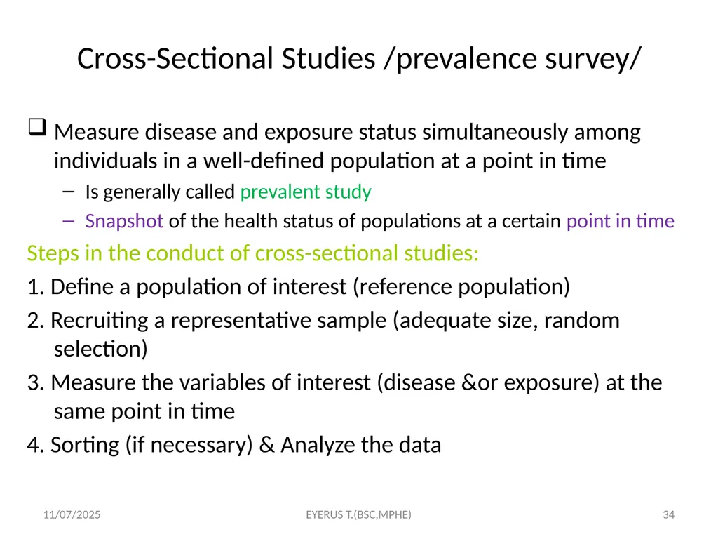 Epidemiological study designs 5/17/2020 EYERUS - slide 34 of 232