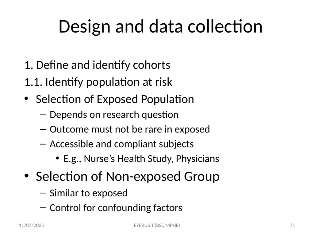 Epidemiological study designs 5/17/2020 EYERUS - slide 71 of 232