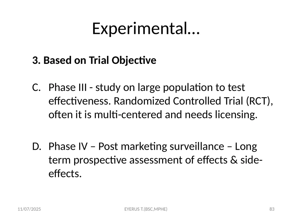 Epidemiological study designs 5/17/2020 EYERUS - slide 83 of 232