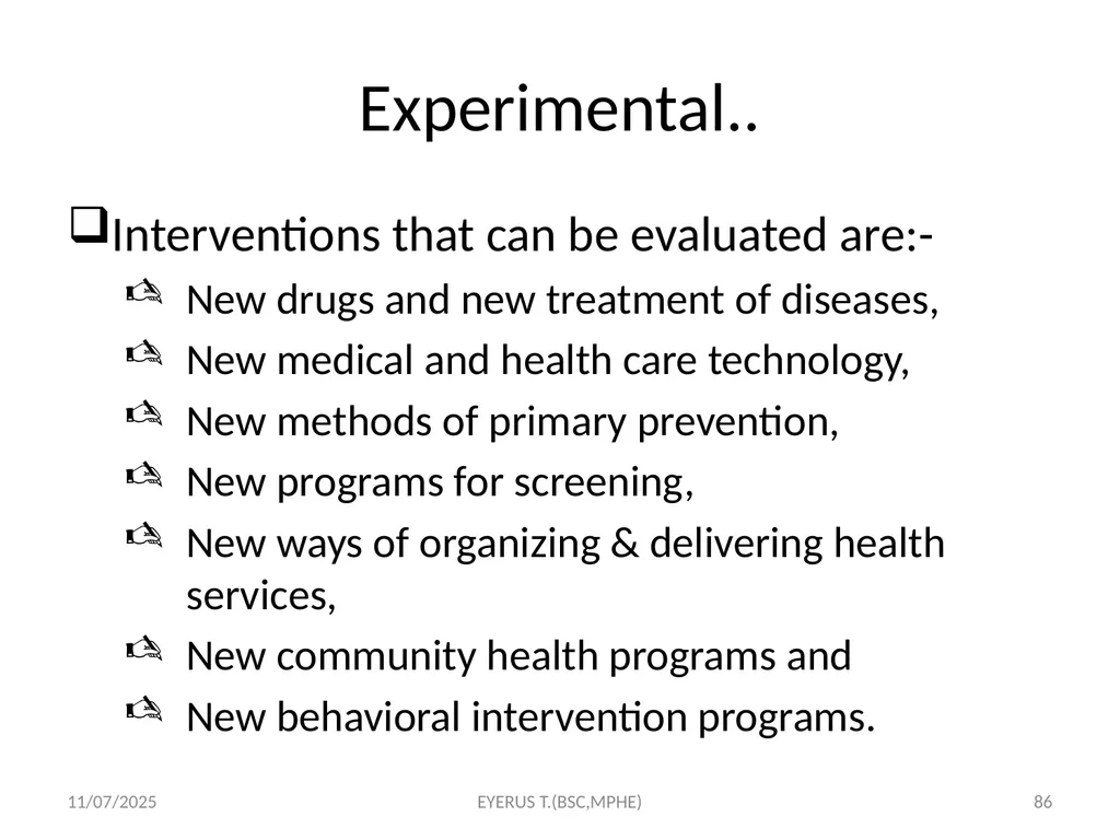 Epidemiological study designs 5/17/2020 EYERUS - slide 86 of 232
