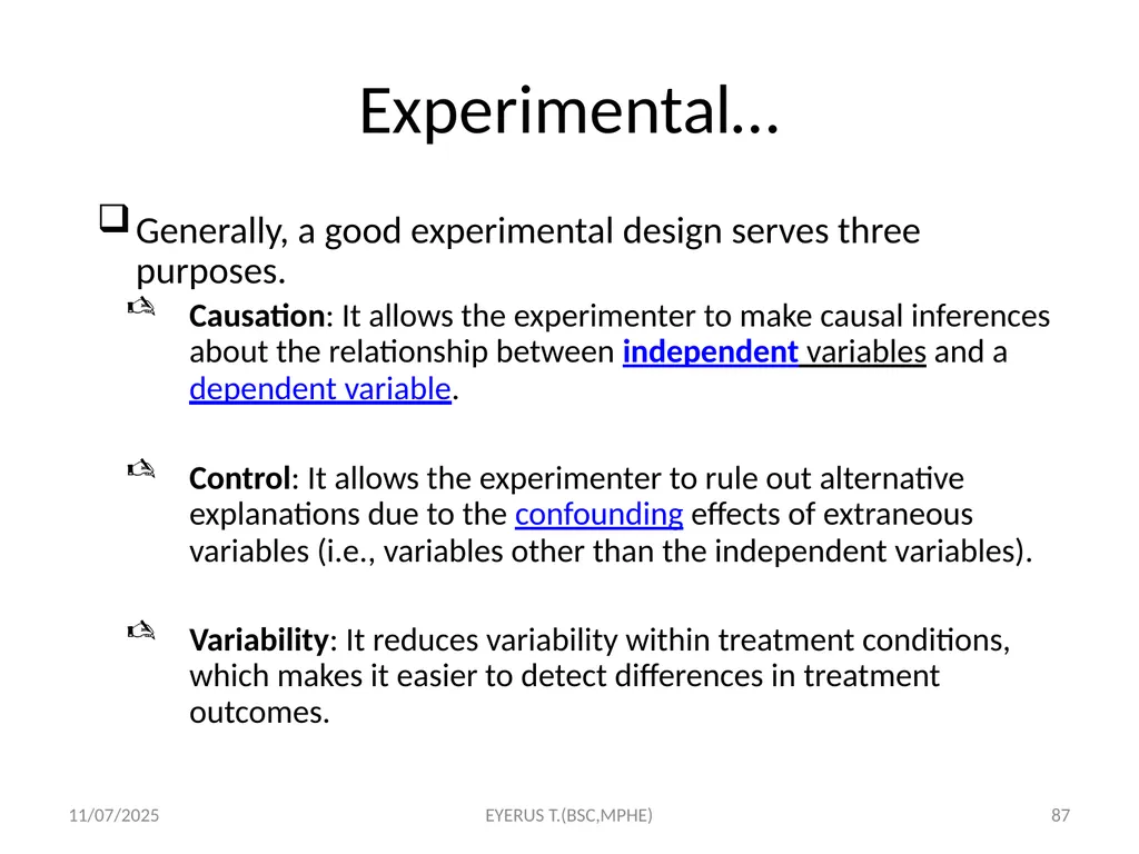 Epidemiological study designs 5/17/2020 EYERUS - slide 87 of 232