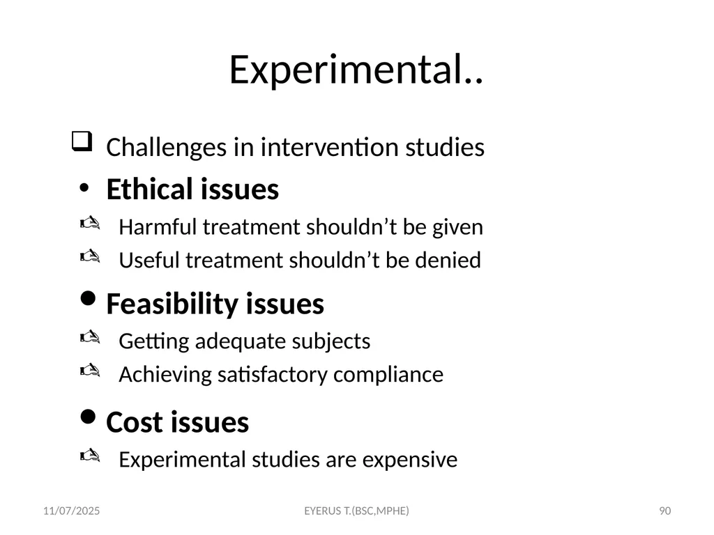 Epidemiological study designs 5/17/2020 EYERUS - slide 90 of 232