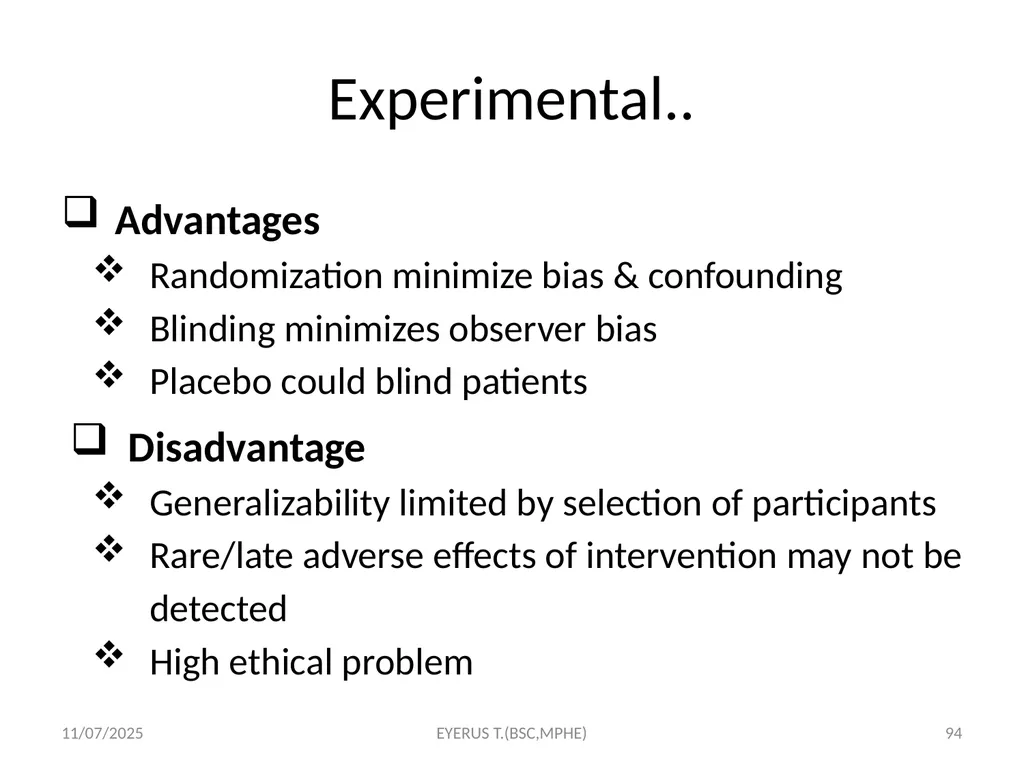 Epidemiological study designs 5/17/2020 EYERUS - slide 94 of 232