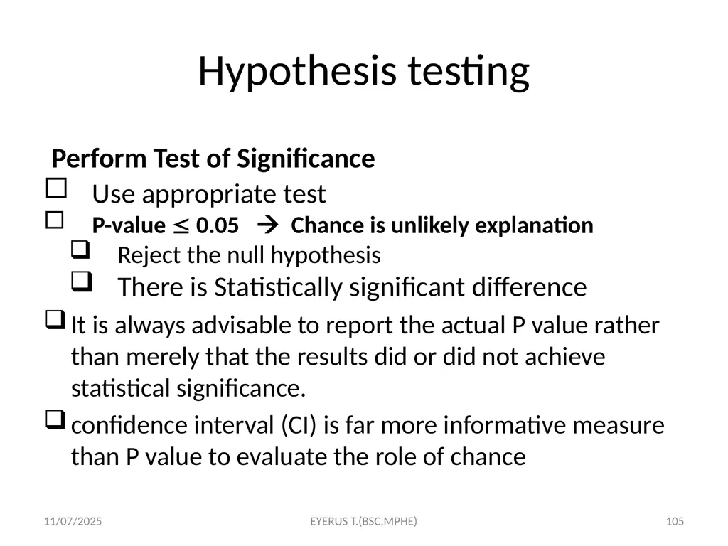 Epidemiological study designs 5/17/2020 EYERUS - slide 105 of 232