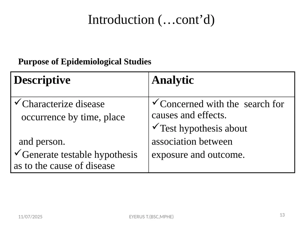 Epidemiological study designs 5/17/2020 EYERUS - slide 13 of 232