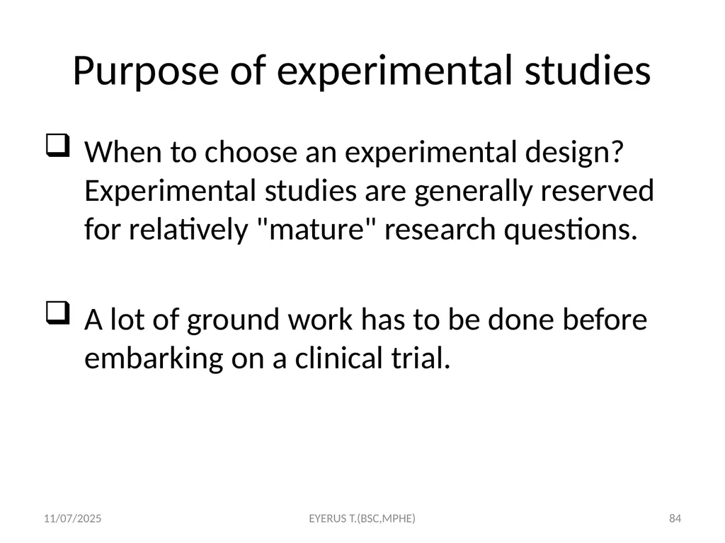 Epidemiological study designs 5/17/2020 EYERUS - slide 84 of 232