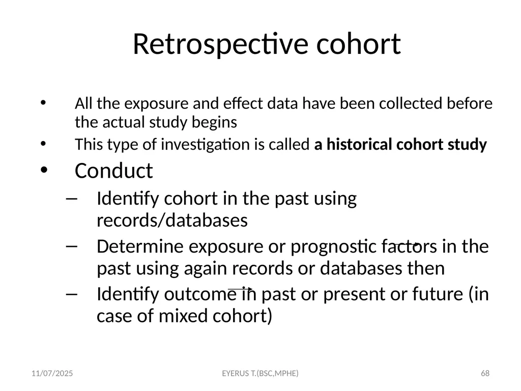 Epidemiological study designs 5/17/2020 EYERUS - slide 68 of 232