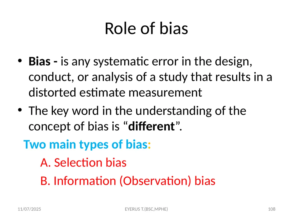 Epidemiological study designs 5/17/2020 EYERUS - slide 108 of 232
