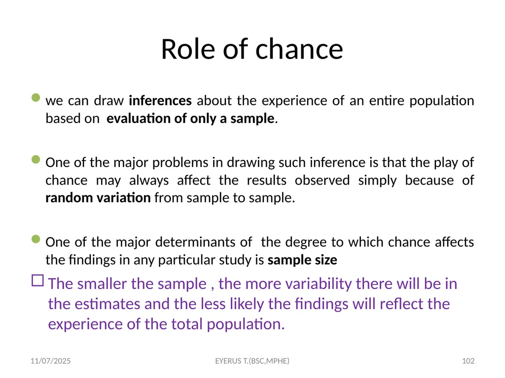 Epidemiological study designs 5/17/2020 EYERUS - slide 102 of 232
