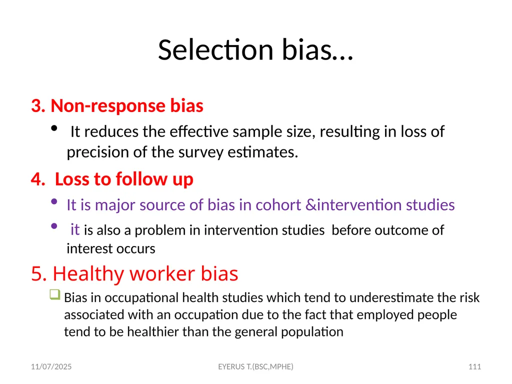 Epidemiological study designs 5/17/2020 EYERUS - slide 111 of 232
