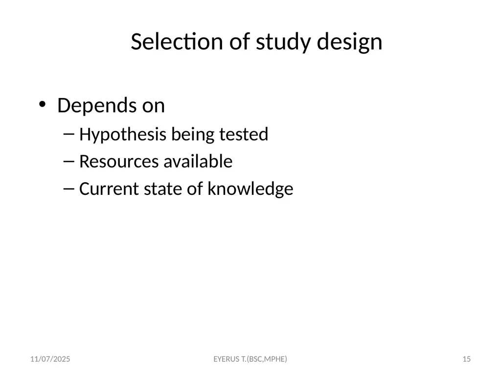 Epidemiological study designs 5/17/2020 EYERUS - slide 15 of 232