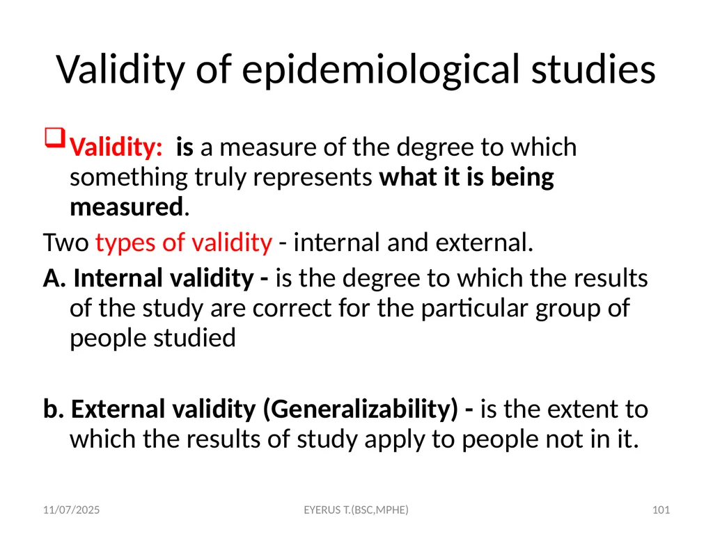 Epidemiological study designs 5/17/2020 EYERUS - slide 101 of 232