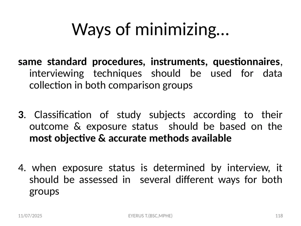 Epidemiological study designs 5/17/2020 EYERUS - slide 118 of 232