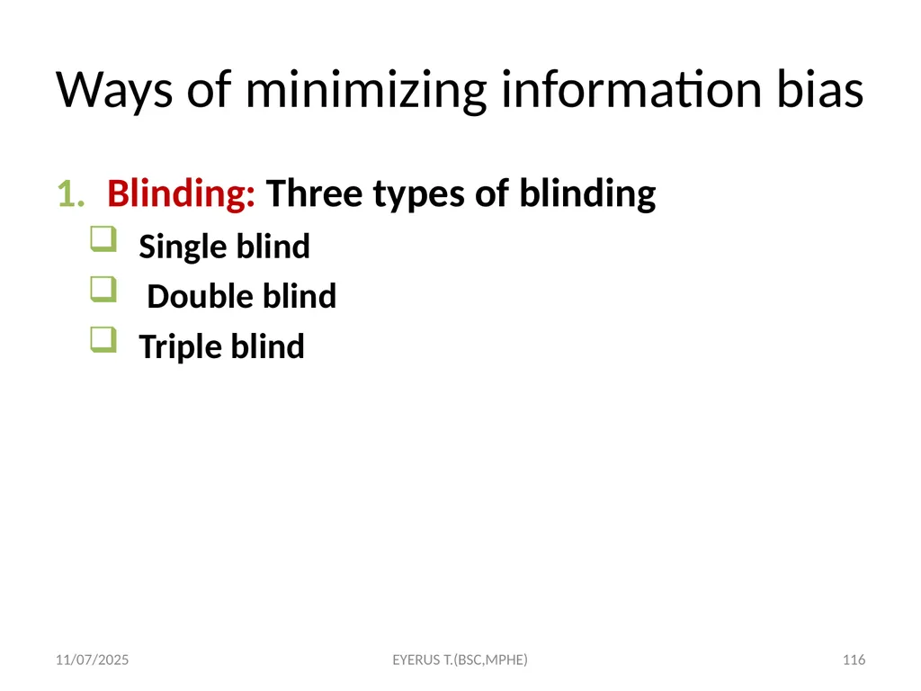 Epidemiological study designs 5/17/2020 EYERUS - slide 116 of 232