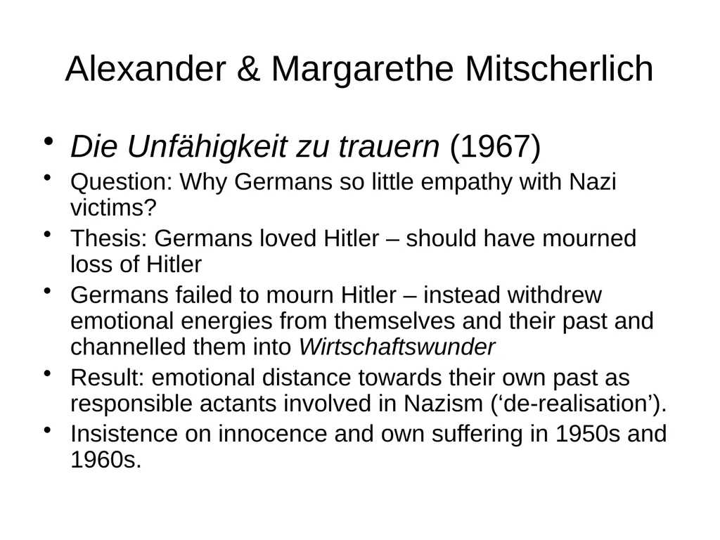 Vergangenheitsbewältigung II Bernhard Schlink’s - slide 9 of 26