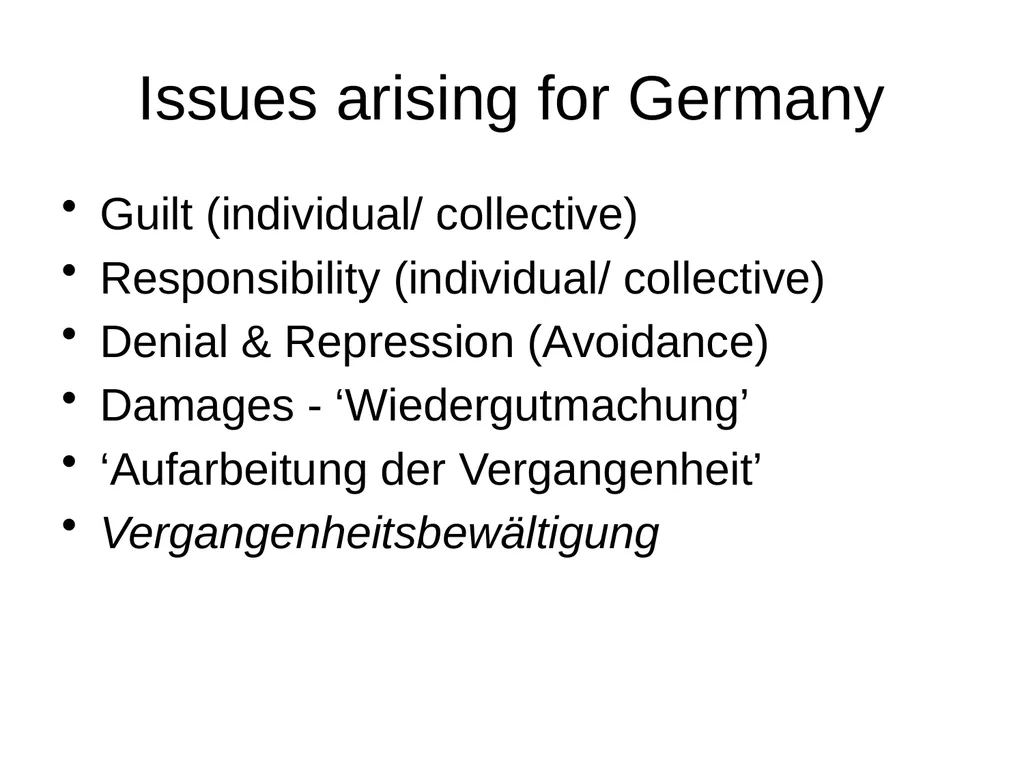 Vergangenheitsbewältigung II Bernhard Schlink’s - slide 3 of 26