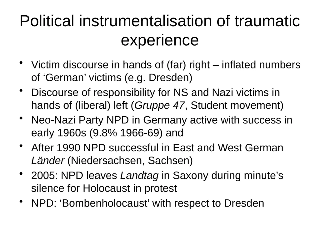 Vergangenheitsbewältigung II Bernhard Schlink’s - slide 23 of 26