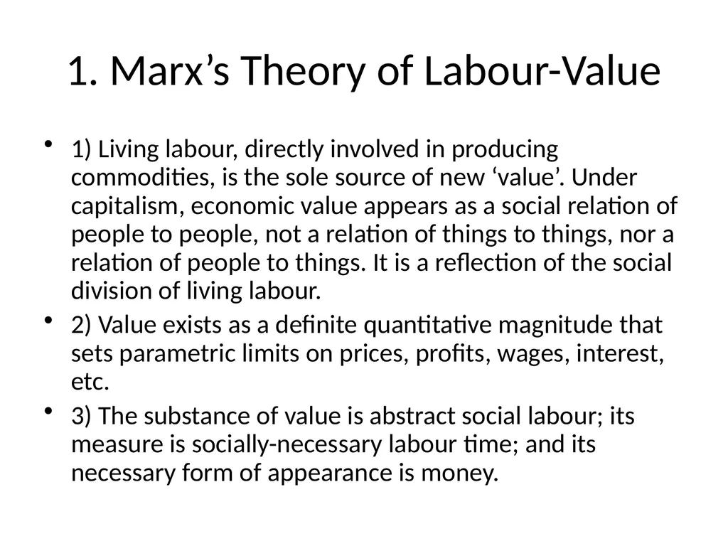 Marx’s Capital – ‘scientifically erroneous and - slide 10 of 41