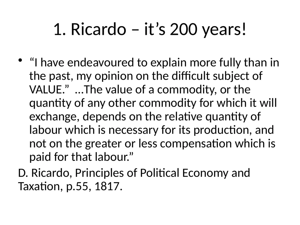 Marx’s Capital – ‘scientifically erroneous and - slide 5 of 41
