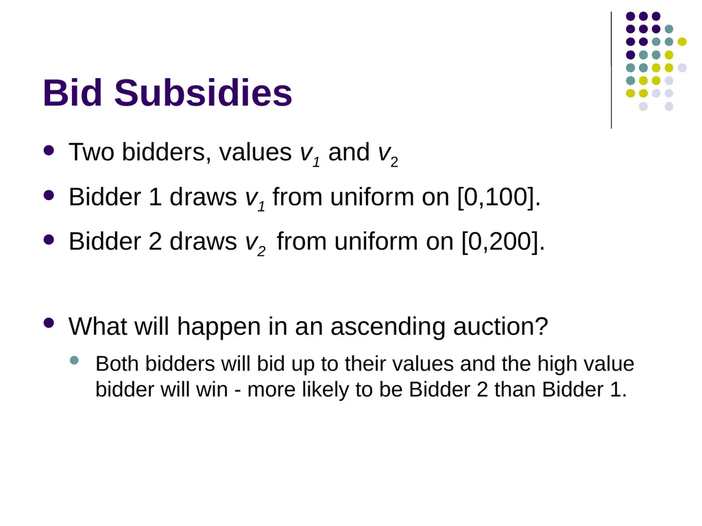 Auction Design Background Last time: In a - slide 36 of 40