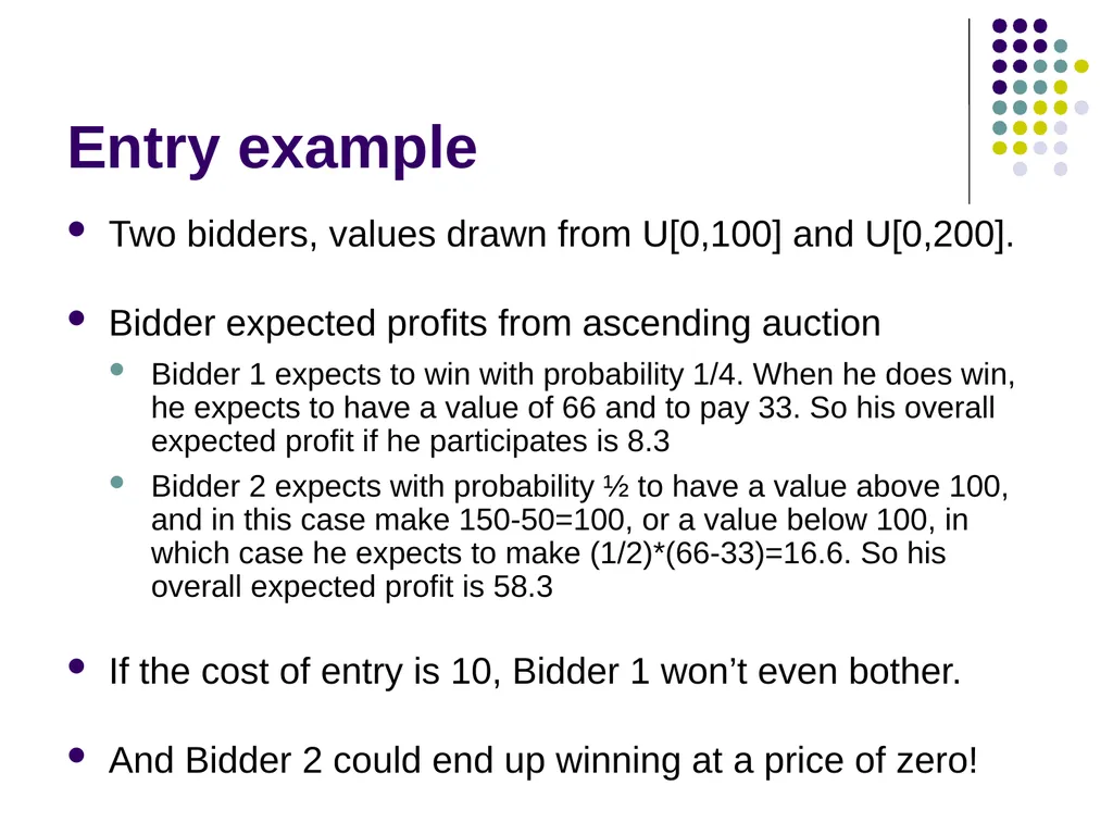 Auction Design Background Last time: In a - slide 32 of 40