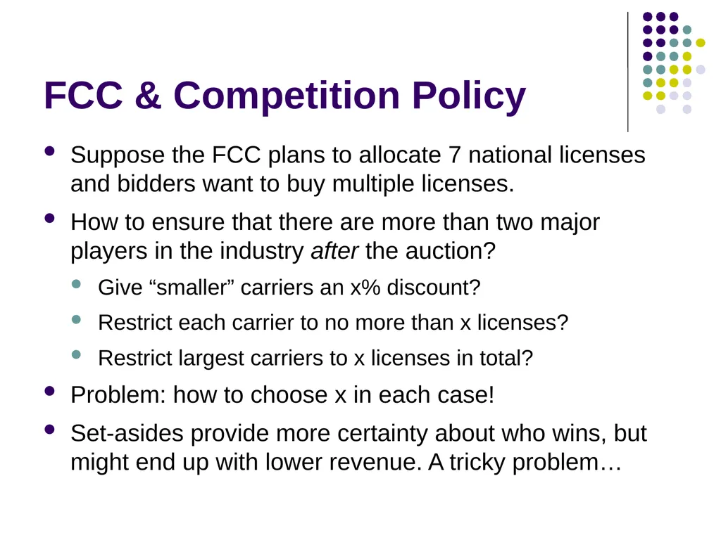 Auction Design Background Last time: In a - slide 21 of 40