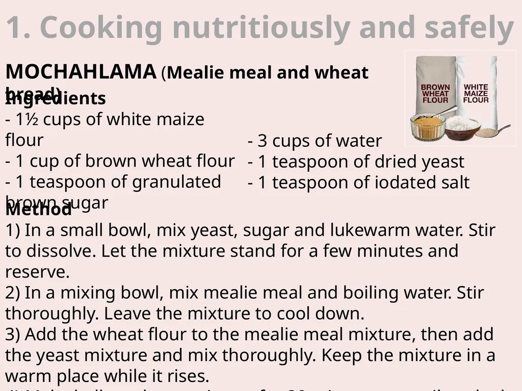 Reverse Poster 4 Cooking nutritiously and safely - slide 7 of 21