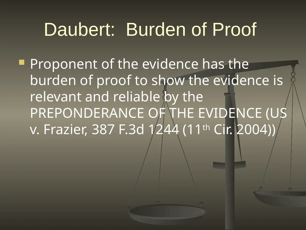 DAUBERT IN FLORIDA: ONE YEAR LATER July 18, 2014 - slide 8 of 30