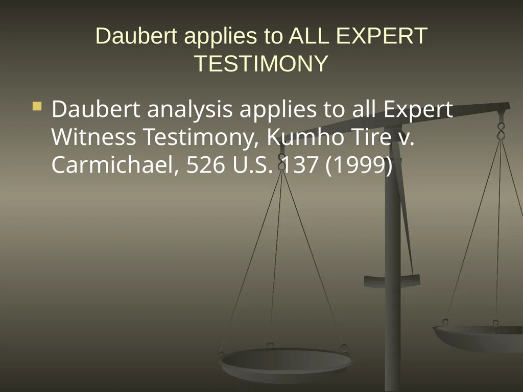 DAUBERT IN FLORIDA: ONE YEAR LATER July 18, 2014 - slide 14 of 30