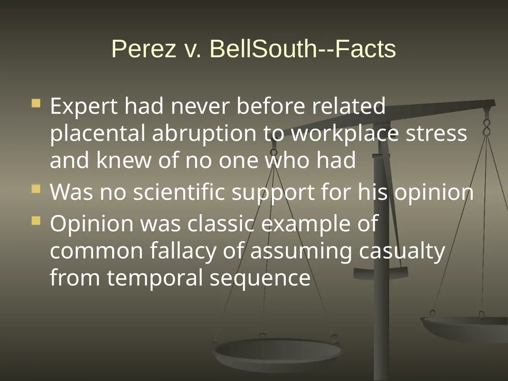 DAUBERT IN FLORIDA: ONE YEAR LATER July 18, 2014 - slide 26 of 30