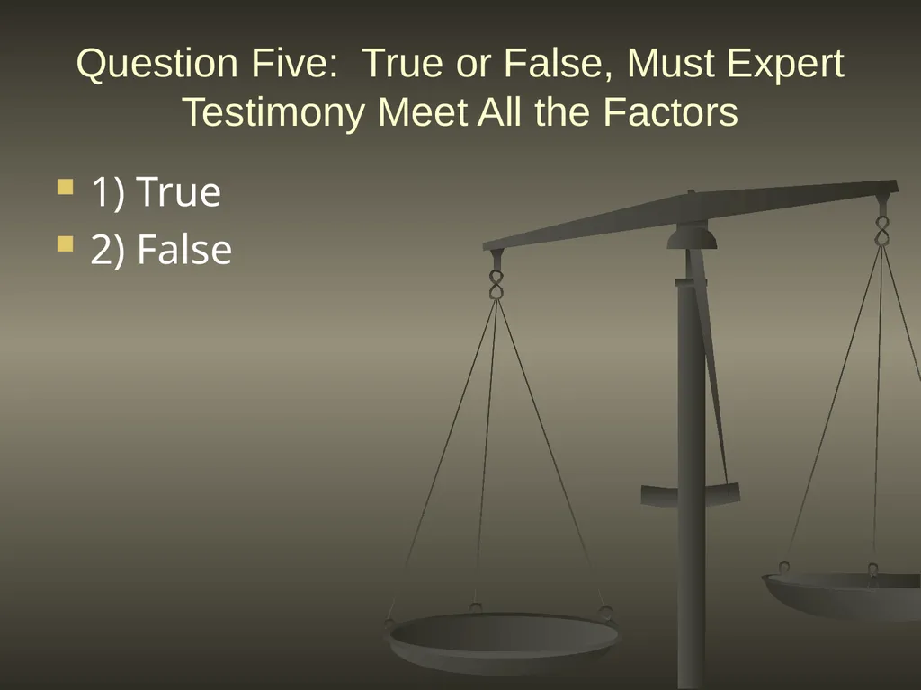 DAUBERT IN FLORIDA: ONE YEAR LATER July 18, 2014 - slide 20 of 30