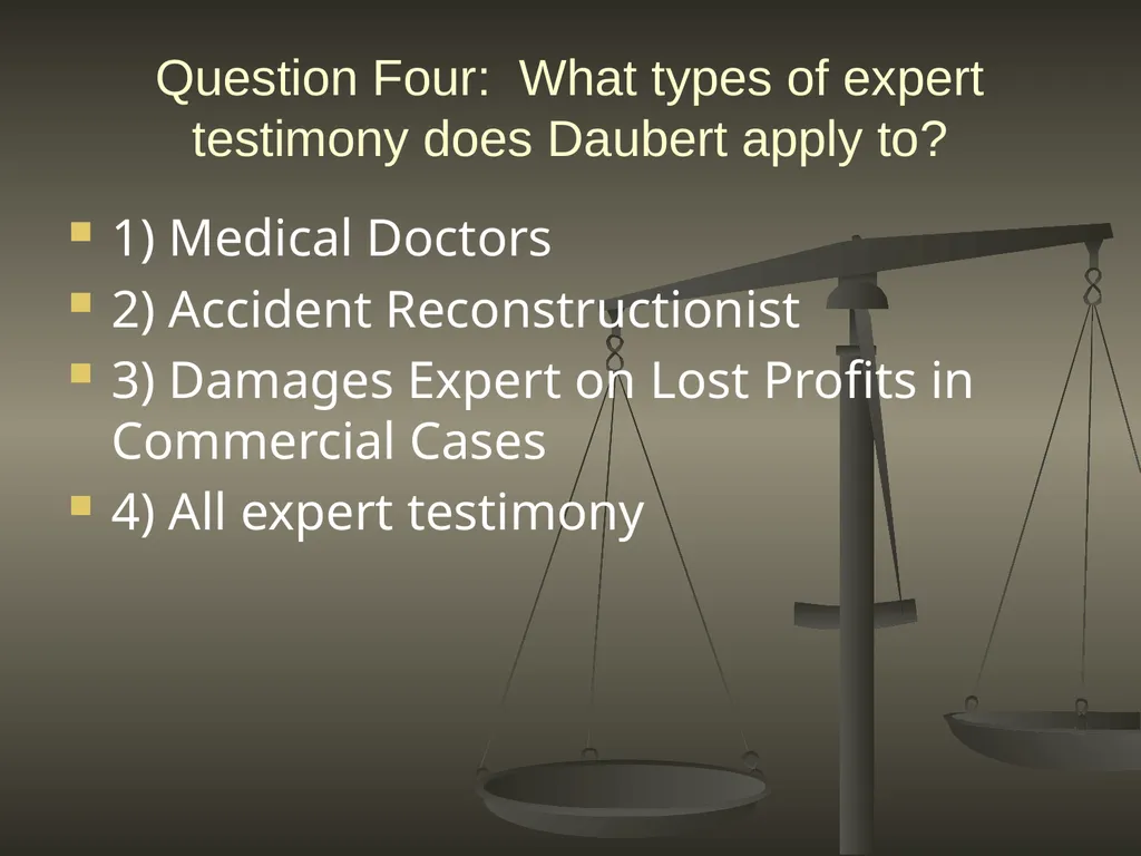 DAUBERT IN FLORIDA: ONE YEAR LATER July 18, 2014 - slide 12 of 30