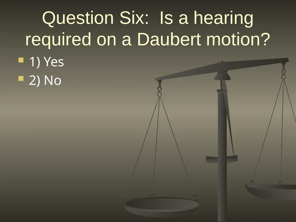 DAUBERT IN FLORIDA: ONE YEAR LATER July 18, 2014 - slide 28 of 30