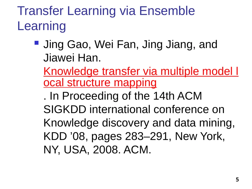 5/20/12 1 Transfer of Learning References - slide 5 of 18