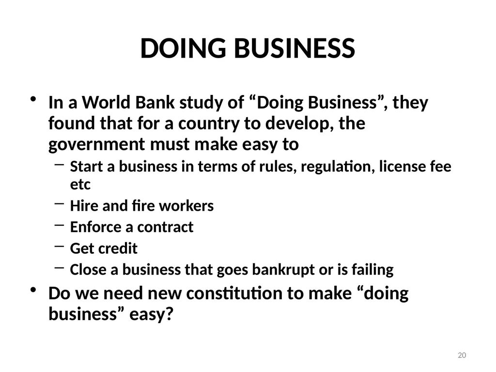 Role of Politics and Governance in Socioeconomic - slide 20 of 22