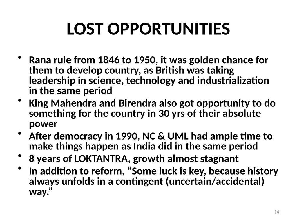 Role of Politics and Governance in Socioeconomic - slide 14 of 22