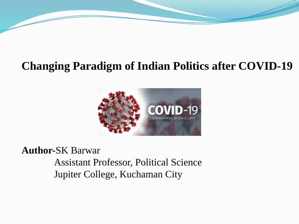 Changing Paradigm of Indian Politics after - slide 1 of 15