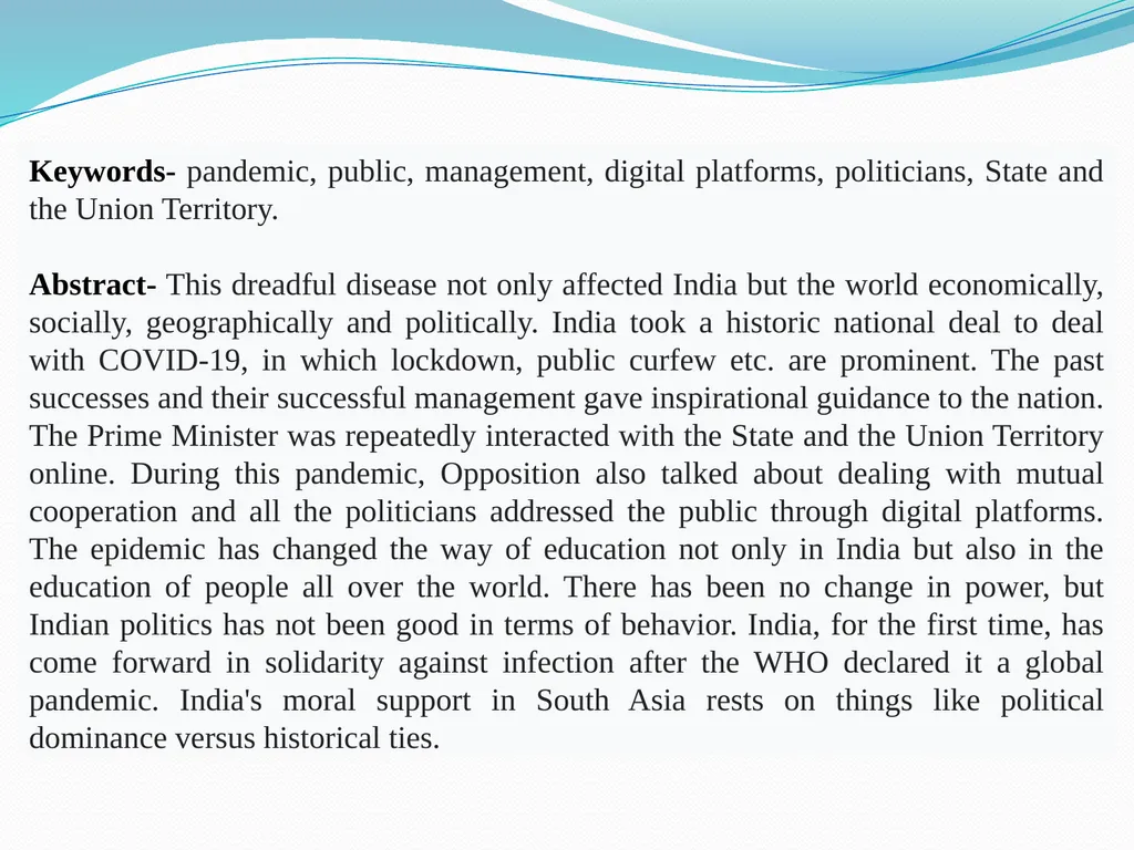 Changing Paradigm of Indian Politics after - slide 2 of 15