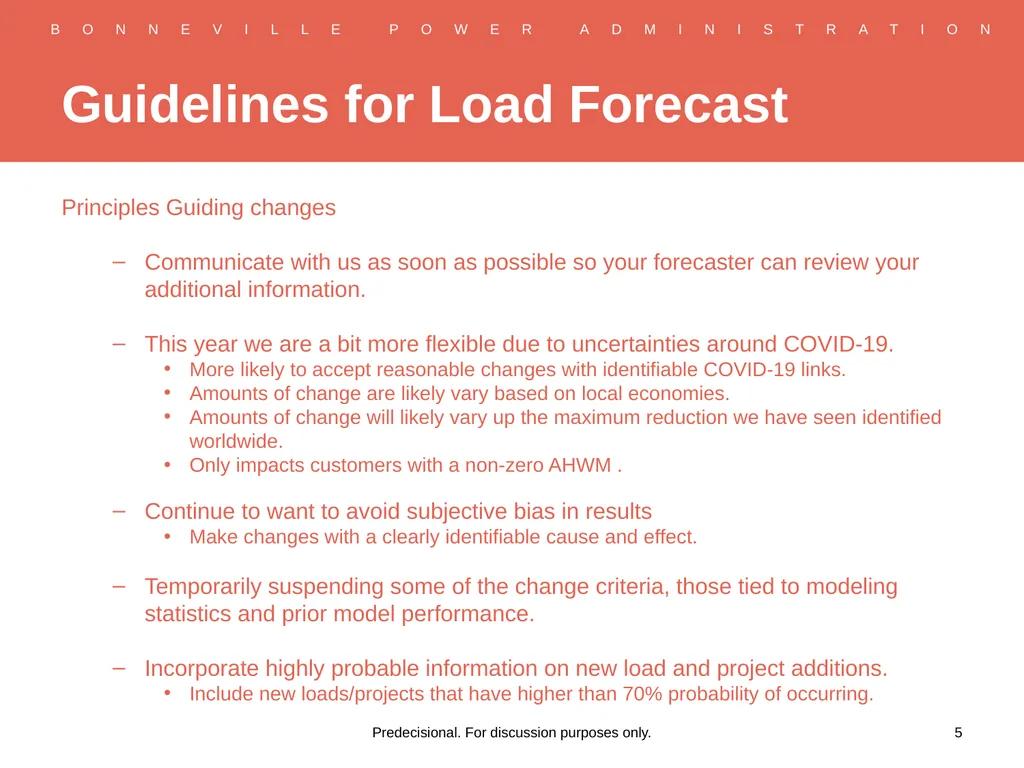 RHWM Process Workshop BP-22 Rate Period – Draft - slide 5 of 33