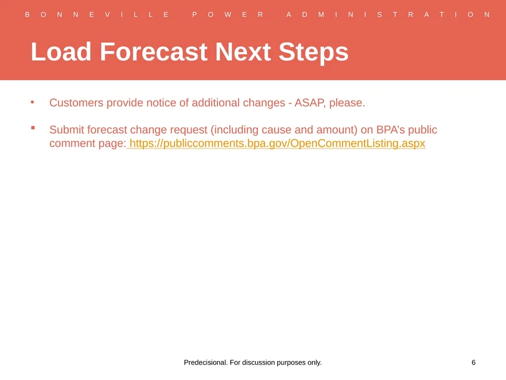 RHWM Process Workshop BP-22 Rate Period – Draft - slide 6 of 33