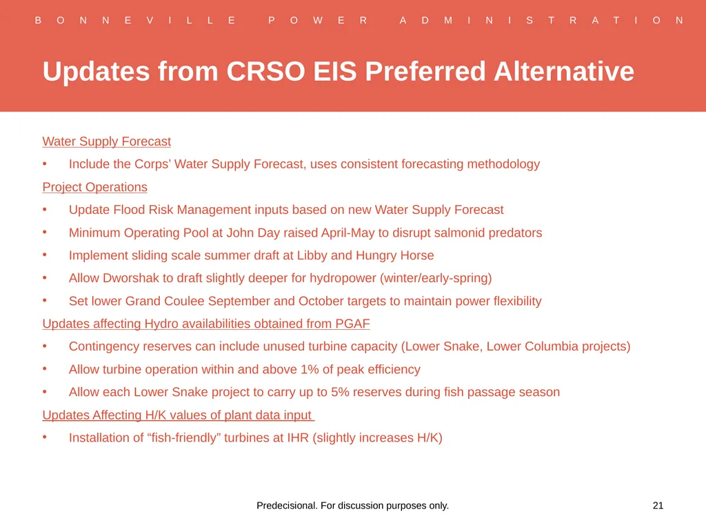 RHWM Process Workshop BP-22 Rate Period – Draft - slide 21 of 33