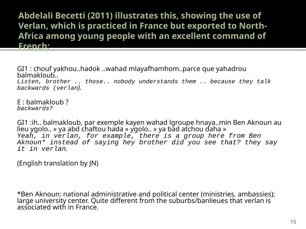 “Youth languages: What are we here for?” Jacomine - slide 15 of 42