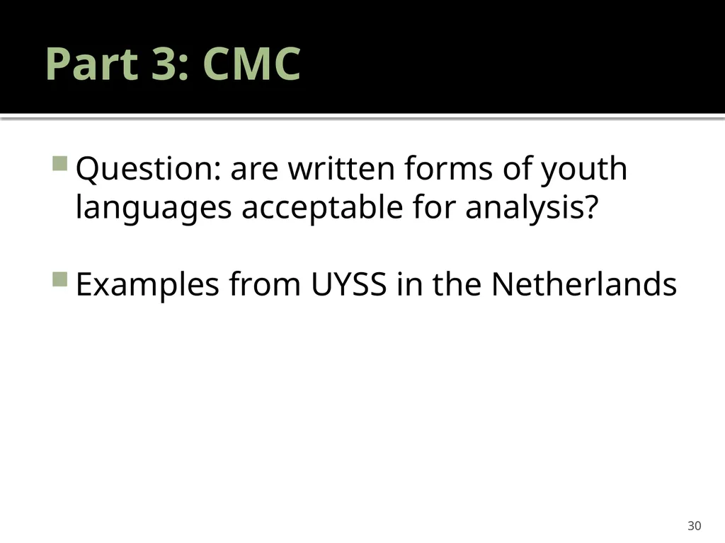 “Youth languages: What are we here for?” Jacomine - slide 30 of 42