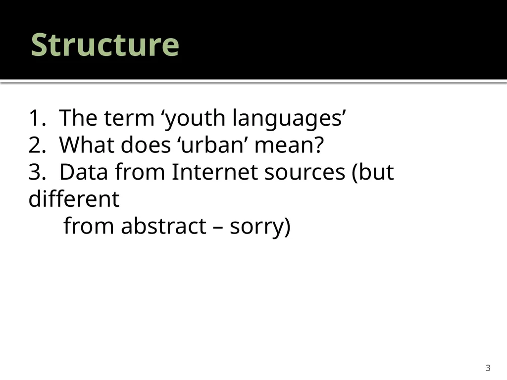 “Youth languages: What are we here for?” Jacomine - slide 3 of 42